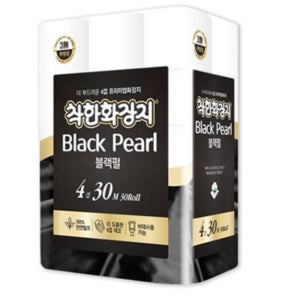 착한화장지 블랙펄 롤화장지 4겹 30m 30롤 2개