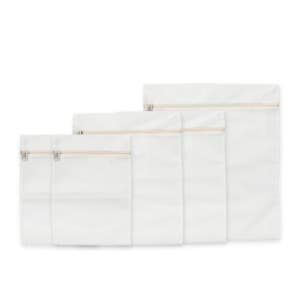 [N 단독구성] 디아르 국내산 무형광 이중 사각 세탁망 아기 유아 속옷 빨래망 실용팩 5P