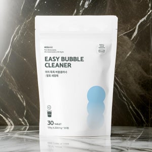 텀블러 세정제 스테일레스 스텐 커피포트 세척 발포 클리너 찌든때 이지클린 타블렛 30p 1개
