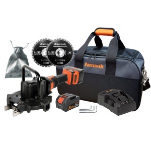 아임삭 충전 철근커터 스틸파이프컷터 24V MAX 5.0AH 배터리2개 BL22SC905