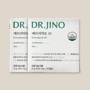 [08% 혜택] 닥터지노 에브리락토15 100억 CFU보장 유산균 프로바이오틱스 배변 30캡슐, 2개
