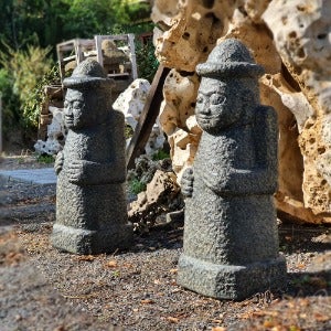 대형 제주 돌하르방 한쌍(75cm)하루방 조각상 야외 조형물