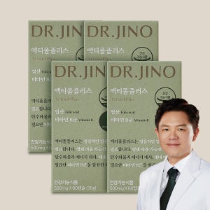 [25% 혜택] 닥터지노 액티폴 플러스 1000 비타민B군 활성 엽산 임신 수유부 임산부 60캡슐, 4개