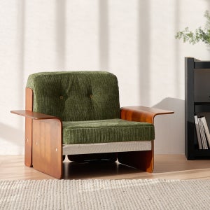 OTE 데니쉬 알러지프리 패브릭소파 빈티지 그린 1인용 모듈 쇼파