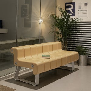 체르니 3인용 레트로 카페 테라스 공원 야외 벤치 의자