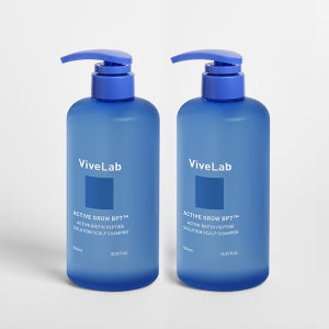 바이브랩 액티브 비오틴 펩타이드 쿨링 파랑 탈모샴푸 1L, 2개