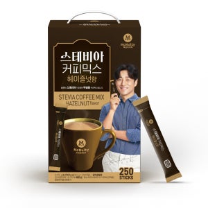 맥널티 스테비아 당제로 커피믹스 헤이즐넛향 250개입