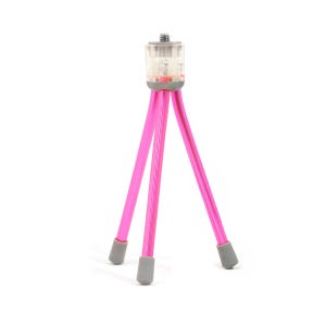 [5천원의 행복] 하쿠바 H-CFP 클리어포드 플렉시블 미니 삼각대 핑크
