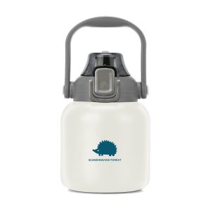 스칸디나비안 포레스트 빅핸드 손잡이 텀블러 빨대포함 800ml, 아이보리