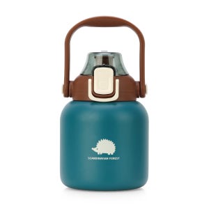 스칸디나비안 포레스트 빅핸드 손잡이 텀블러 빨대포함 800ml, 피콕그린