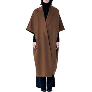 26 SS 막스마라 GITANO 지타노 드레이프 케이프 코트 브라운 2511011051600 009