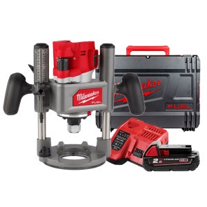 밀워키 M18 FR12-201X 무선 루터 18V 목공 홈파기 배터리 2Ah 1개 세트