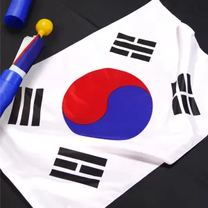 [방수처리] 태극기 풀 세트 100%국산 엉킴방지 대형 가정용