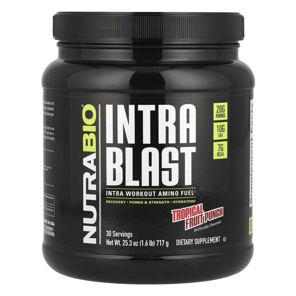 뉴트라바이오 <b>인트라블라스트</b> 아미노 퓨얼 <b>트로피컬 프룻 펀치</b> 1.6lb 717g