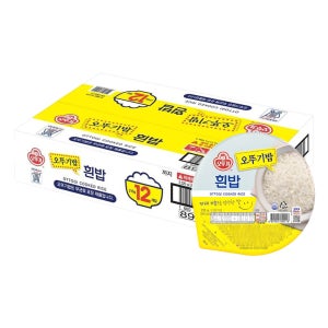 오뚜기 맛있는 오뚜기밥 흰밥 210g, 12개
