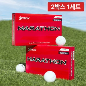 [2박스 30구] 던롭 스릭슨 NEW 마라톤 롱 디스턴스 2.0 2피스 15구 비거리 골프공