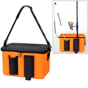 HDF 해동 국산 하드 밑밥통 낚시대 거치대+밑밥주걱 꽂이 장착형 40L