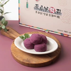 효담원 자색카스테라고구마인절미 국내산쌀 개별포장 굳지 않는 떡 아침식사 선물용 고급박스포장