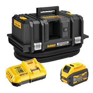 디월트 DCV585T1 충전 건습식 집진기 60V 대형 청소기 배터리(2.0) 1개 세트