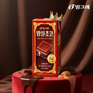 빙그레 왕실초코우유 190ml 24개 멸균