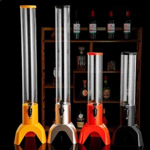 3리터 소맥 맥주타워 디스펜서 캠핑 술집 폭탄주 와인 1.5L 블랙+얼음통없음+필터