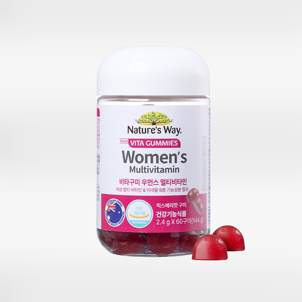 <b>네이처스웨이</b> 패밀리 우먼스 멀티비타민 믹스베리맛 멀티구미 비타구미 60구미, 1개