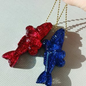 [낱개] 럭키피쉬 열쇠고리 오너먼트 풍수인테리어 신차구입 개업선물 액운퇴치부적