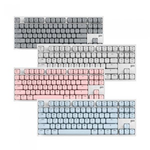 지클릭커 OFFICEPRO SP-87K 몽당연필 윤활 무선 블루투스 기계식 (파우더 블루)