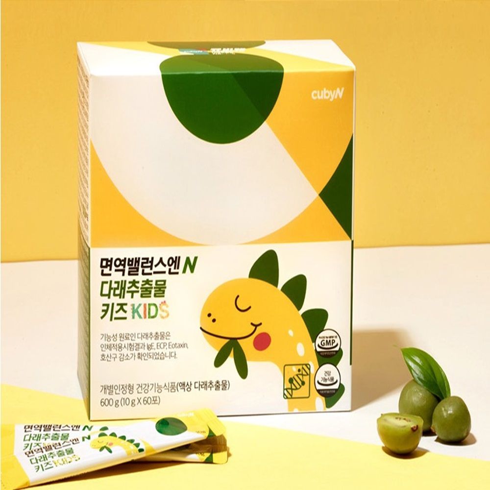 큐비앤 면역밸런스엔 다래추출물 <b>키즈</b> 10g x 60포