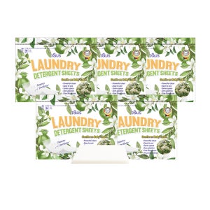 아이앤어스 무색소 종이 시트 세제 20매입 5개, 인칸토향 일반/드럼겸용 고농축 올인원