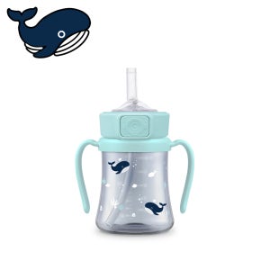그로미미 이유식준비물 빨대컵 자기주도컵 아기물통 아기고래 200ml