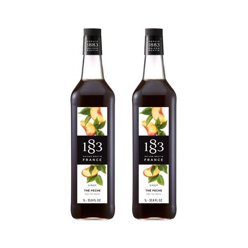 1883 아이스티피치 시럽 1000ml 2개 홈카페 복숭아시럽