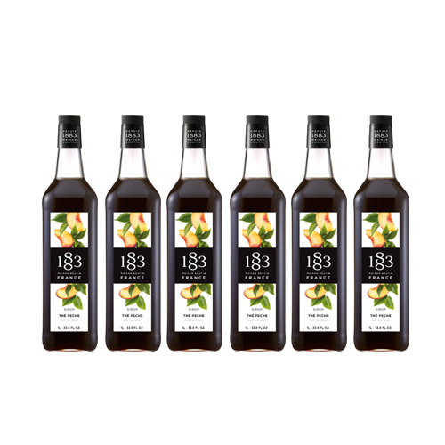 1883 아이스티피치 시럽 1000ml 6개 홈카페 복숭아시럽