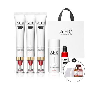 AHC 리프팅 프로샷 T괄사 아이크림 모공 탄력 레티놀 아이크림 대용량 30ml 3개 + 에센스 20ml +세럼 5ml +마스크시트 5개+쇼핑백+용돈봉투
