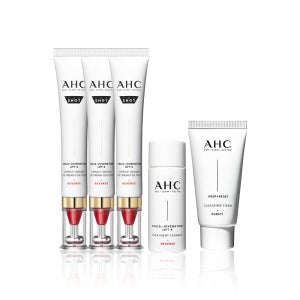 AHC 프로샷 콜라쥬비네이션 리프트 4캡슐 인퓨즈드 아이크림 포페이스 30ml 3개 + 에센스 20ml + 클렌징폼 30ml