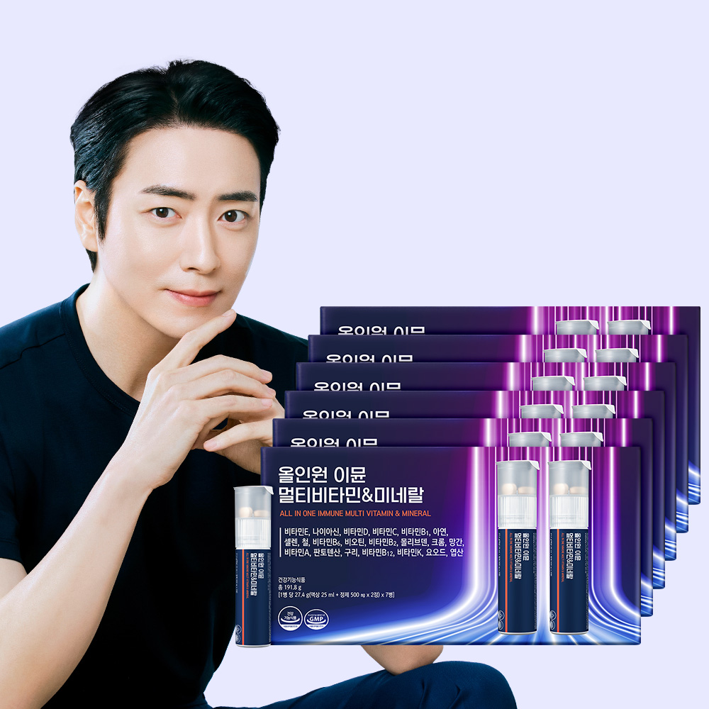 [42병]<b>프롬바이오</b> 올인원 이뮨 멀티비타민&amp;미네랄 7병x6박스