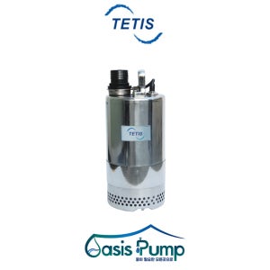 테티스펌프 TSS-770A 자동 1마력 50A 수중 단상 올스테인레스펌프 플로트스위치