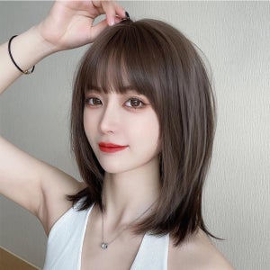 엘리 레이어드 컷 중단발 통가발 40cm