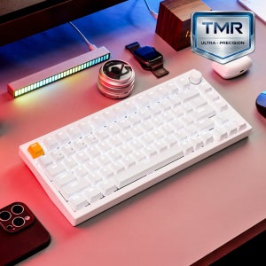키크론 P1 HE 래피드트리거 게이밍 키보드 TMR 자석축 키보드 화이트, 네뷸라 마그네틱