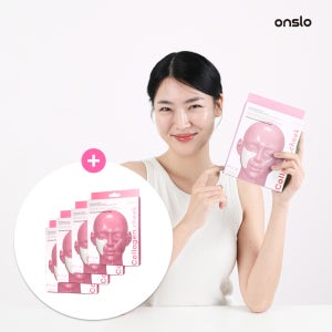온슬로 리얼 콜라겐 치크팩 수분 진정 탄력 보습 마스크팩 화잘먹 모공순삭 7매, 4개