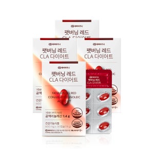 에버비키니 팻버닝 레드 CLA 다이어트 30캡슐, 4개
