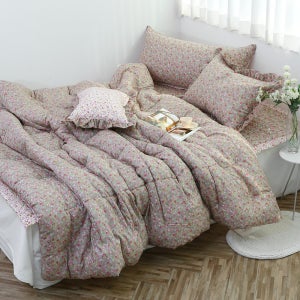 쉐리잔꽃 30수 광목면100% 차렵이불 S(싱글)