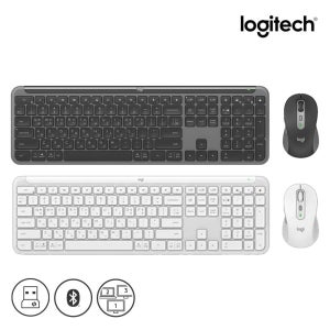 로지텍코리아 시그니처 MK950 무선 슬림 블루투스 콤보 키보드 마우스 세트 한글자판