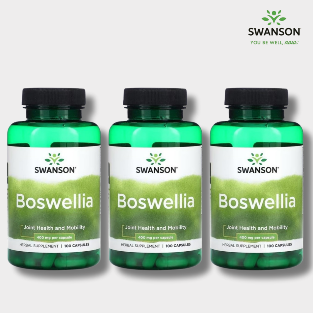 스완슨 <b>보스웰리아 400mg</b> 100캡슐 3통