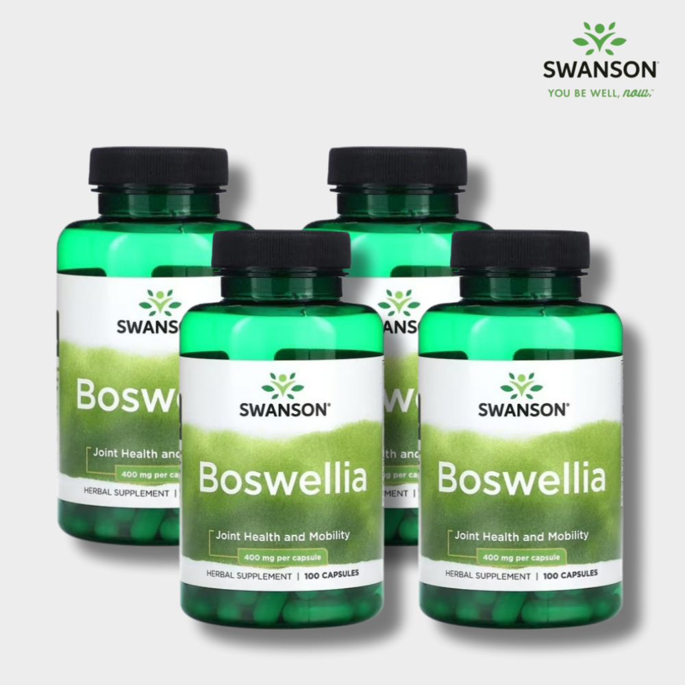 스완슨 <b>보스웰리아 400mg</b> 100캡슐 4통