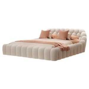 버블 스마트 공주 패브릭침대 프레임 150cm