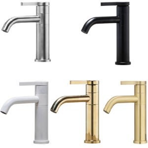 아이녹스 JT-C340 스텐 욕실 화장실 세면대 수전 실버 블랙 화이트 골드 무광골드