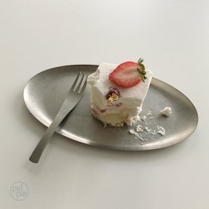 [palpar]맷 실버 플레이트 디저트 파스타 그릇 접시 빈티지 플레이트 과일 접시