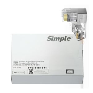 LS전선 RJ45 커넥터 CAT6 STP UTP 8P8C 랜선 차폐형 플러그 100개입