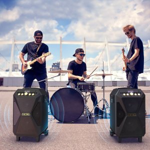 MGTEC 강력한사운드 캐리어형 블루투스스피커 600W 버스킹앰프/확성기 행사 강의스피커 노래반주기
